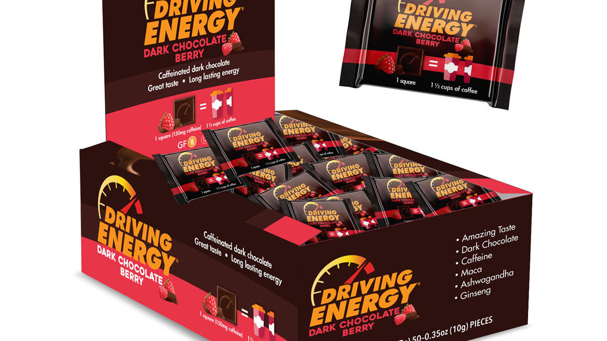 ZenEvo Driving Energy Dark Chocolate Berry Packaging