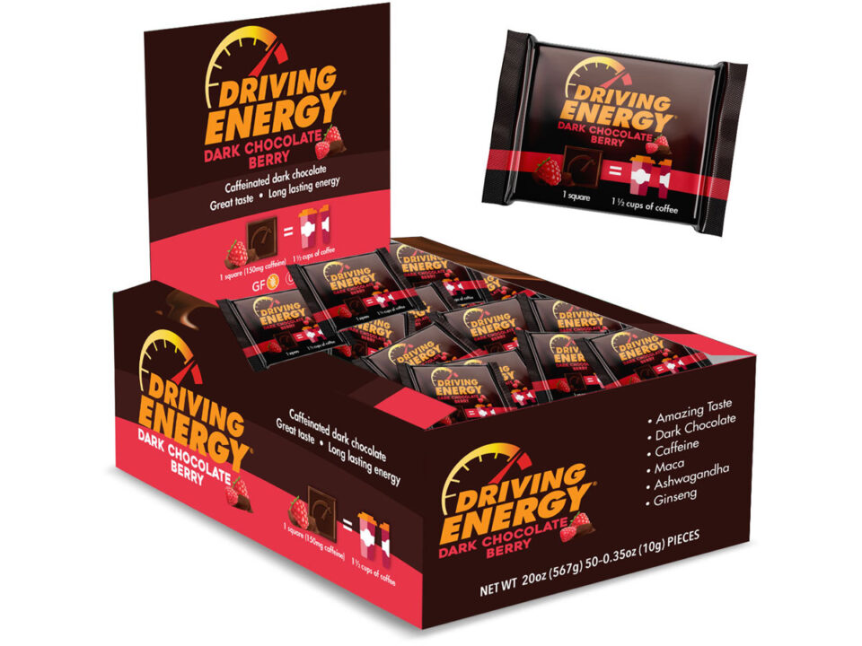 ZenEvo Driving Energy Dark Chocolate Berry Packaging